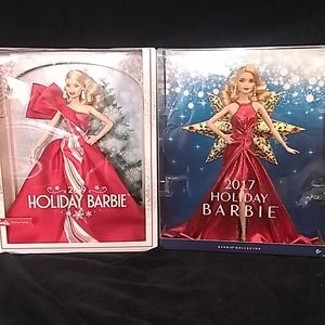 Mattel Barbie Vintage 2fer Holiday Barbie Special The 2017 Ed., & 2019 Ed. NIB